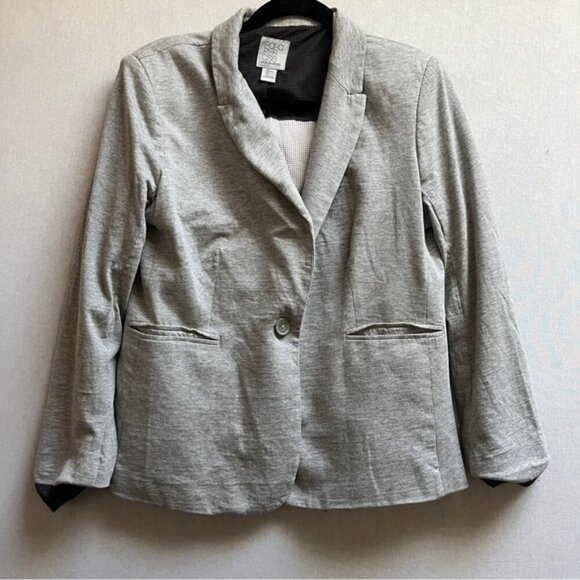 Paraphrase cotton blend gray blazer Sz M - Picture 3 of 10